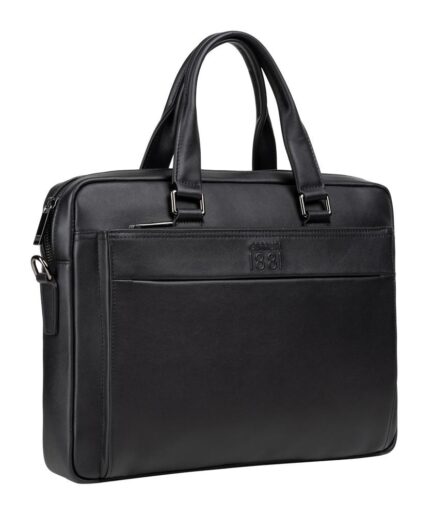 Mens luxury leather briefcase - Cerruti 1881