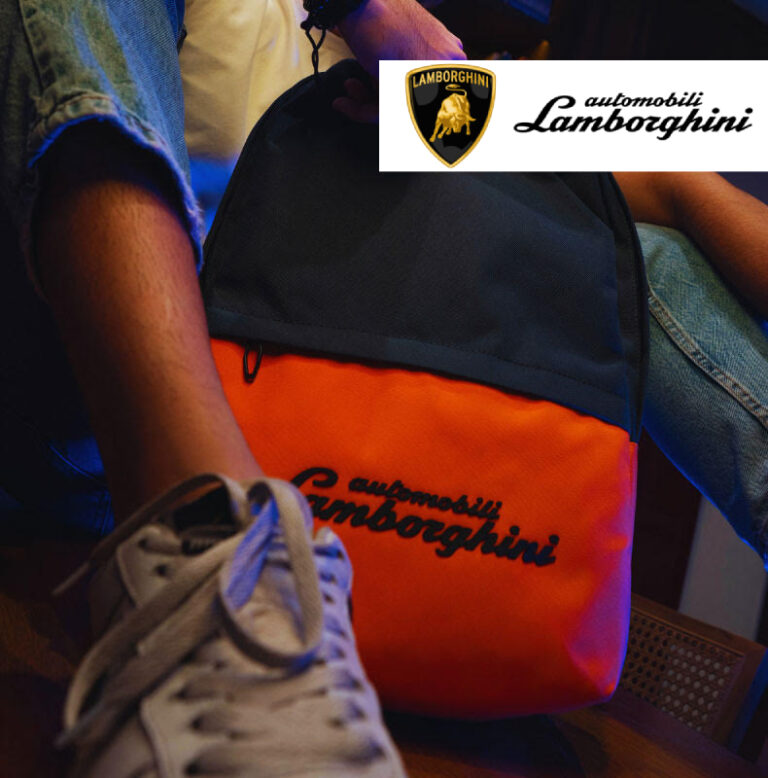 Sporty Automobili Lamborghini Backpack in Orange